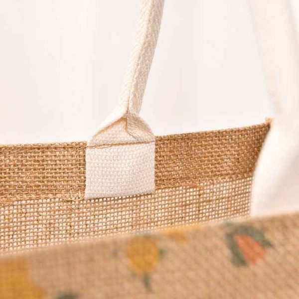 Wholesale Custom Printed Jute Grocery Totes - Eco-Friendly Bulk Packs - Image 3