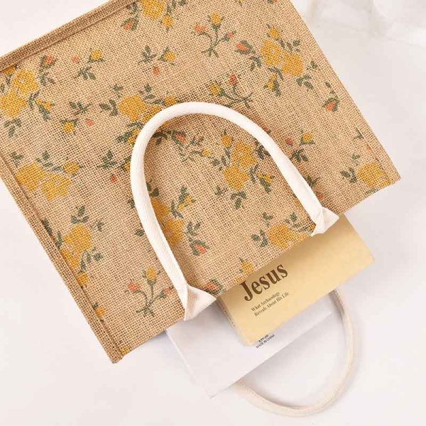 Wholesale Custom Printed Jute Grocery Totes - Eco-Friendly Bulk Packs - Image 4
