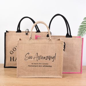 Eco Jute Tote Bags for Corporate Giveaways - Personalized Wholesale Totes