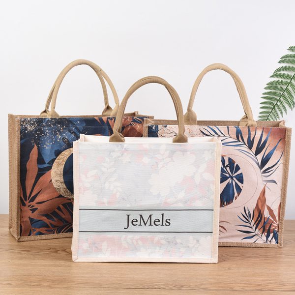 Eco Jute Tote Bags for Corporate Giveaways - Personalized Wholesale Totes - Image 5