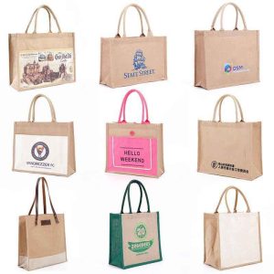 Bulk Promotional Jute Tote Bags with Logo - Wholesale Eco Giveaways