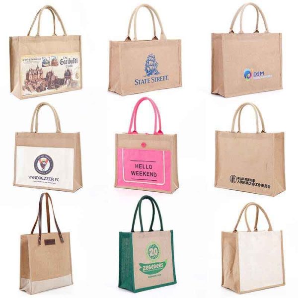 Bulk Promotional Jute Tote Bags with Logo - Wholesale Eco Giveaways