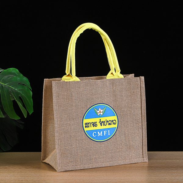 Bulk Promotional Jute Tote Bags with Logo - Wholesale Eco Giveaways - Image 4