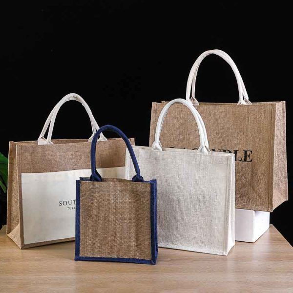 Custom Eco Jute Tote Bags Wholesale - Bulk Sustainable Reusables for Brands - Image 3