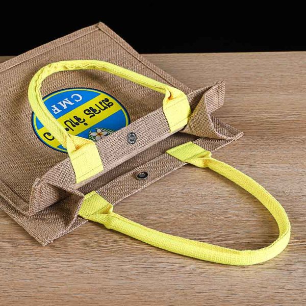 Custom Eco Jute Tote Bags Wholesale - Bulk Sustainable Reusables for Brands - Image 2
