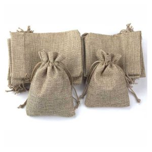 Promotional Jute Gift Bags Bulk: Custom Branded Eco Favors